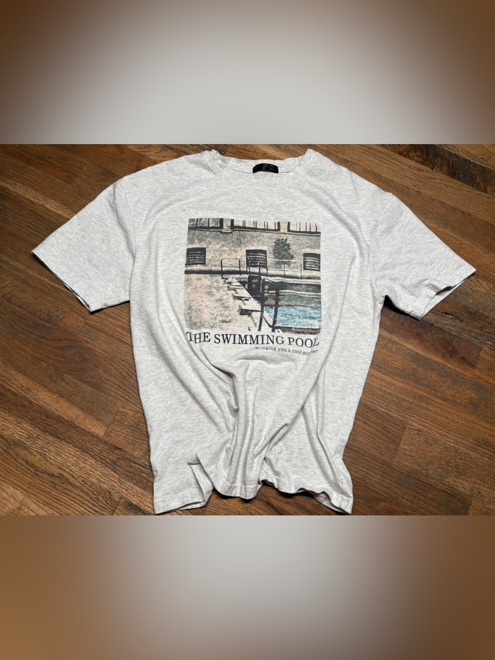 Light Gray 'The Swimming Pool' Graphic Tee